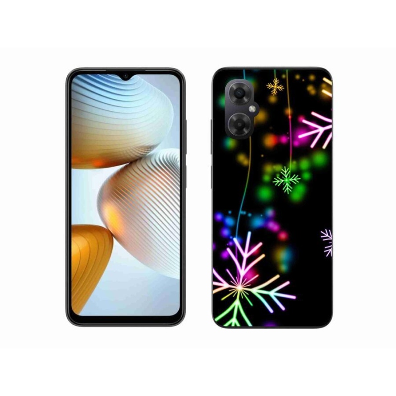 Zselés borítás mmCase a Xiaomi Poco M4 5G-hez - színes pelyhekkel