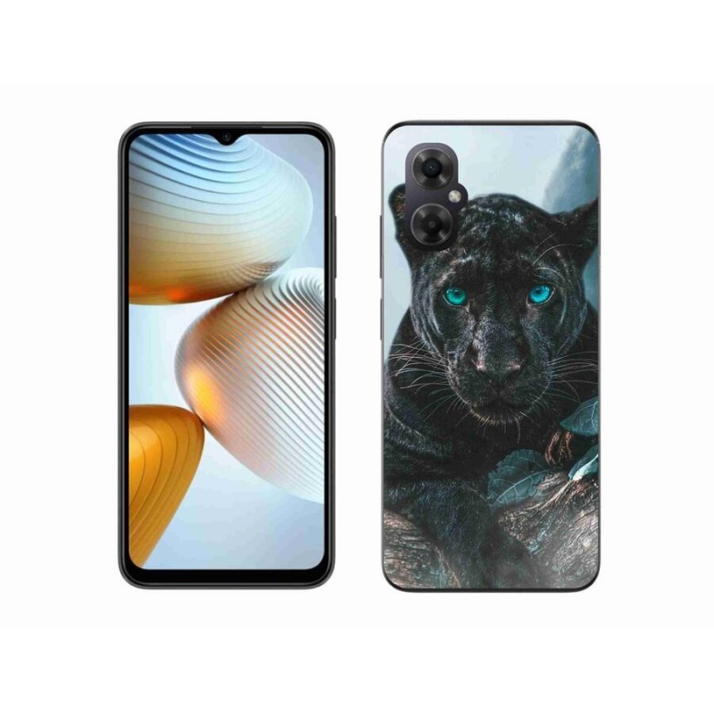 Gél borítás mmCase a Xiaomi Poco M4 5G-hez - fekete párduc