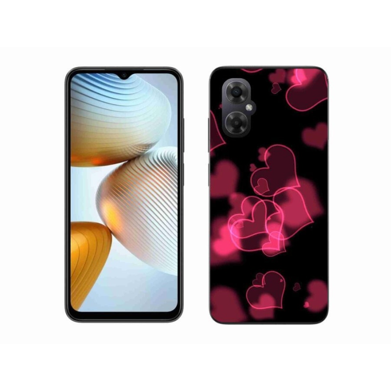 Gél borítás mmCase a Xiaomi Poco M4 5G-hez - piros szívek