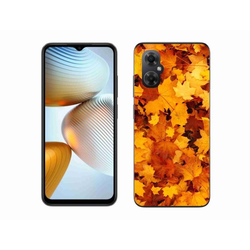 Gél borítás mmCase a Xiaomi Poco M4 5G-hez - juharlevelek