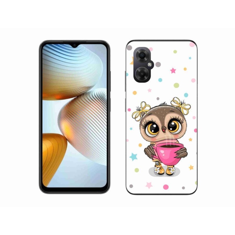 Gél borítás mmCase a Xiaomi Poco M4 5G számára - rajzfilm bagoly