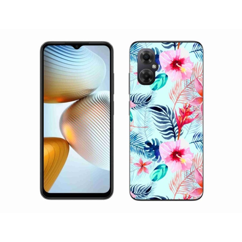 Gél borítás mmCase a Xiaomi Poco M4 5G számára - virágok