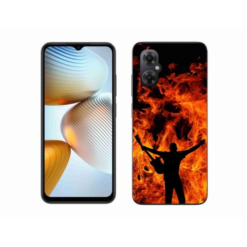 Gél borító mmCase a Xiaomi Poco M4 5G számára - zenész és tűz