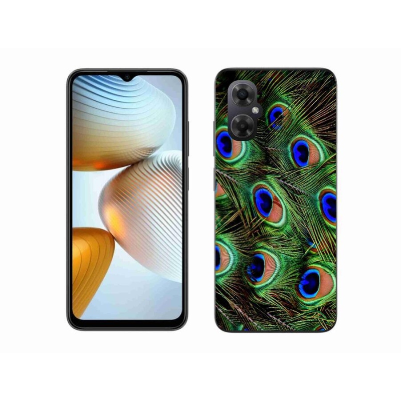 Gél borítás mmCase a Xiaomi Poco M4 5G számára - pávatoll