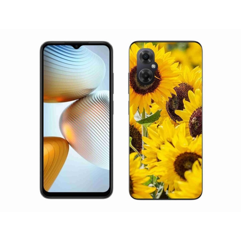 Gél borítás mmCase a Xiaomi Poco M4 5G számára - Napraforgó