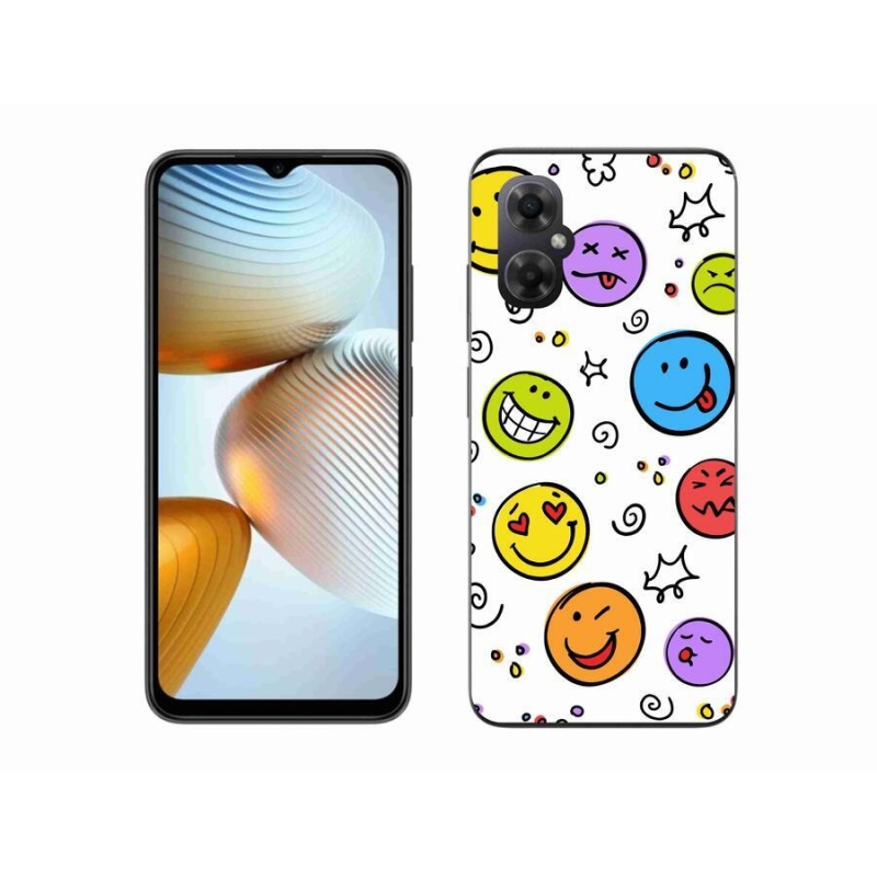 Gél borítás mmCase a Xiaomi Poco M4 5G számára - smiley-k