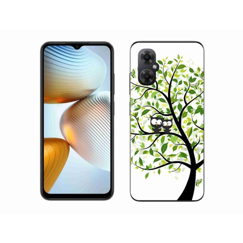 Gél borító mmCase a Xiaomi Poco M4 5G számára - baglyok a fán