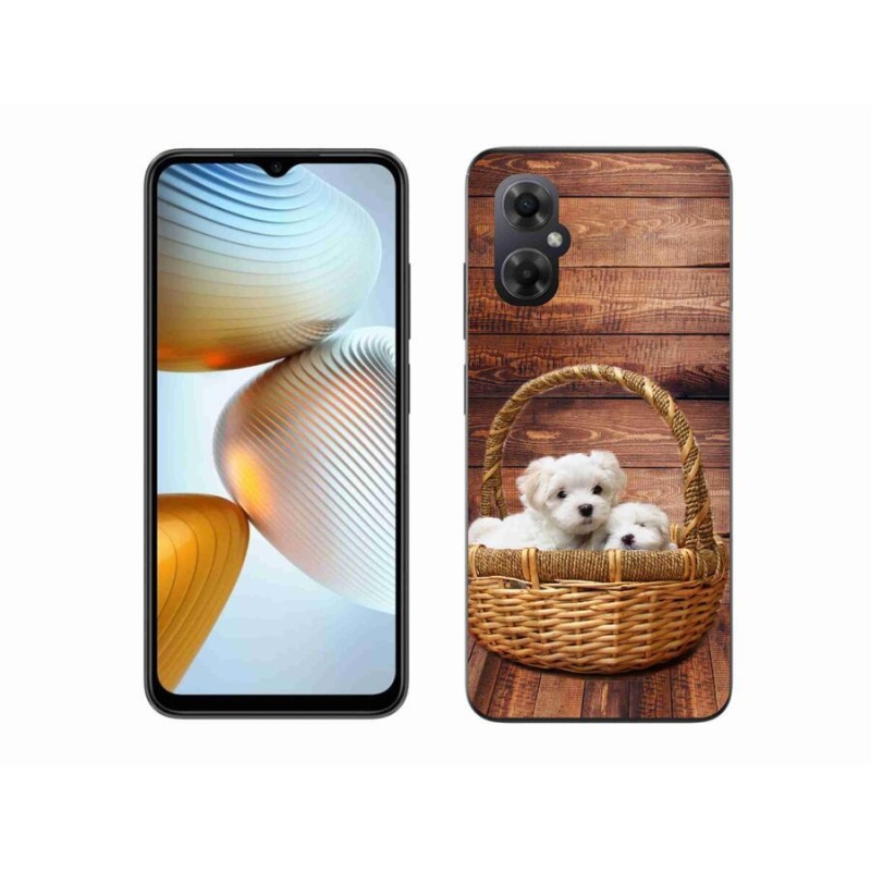 Gél borítás mmCase a Xiaomi Poco M4 5G számára - kölyökkutyák