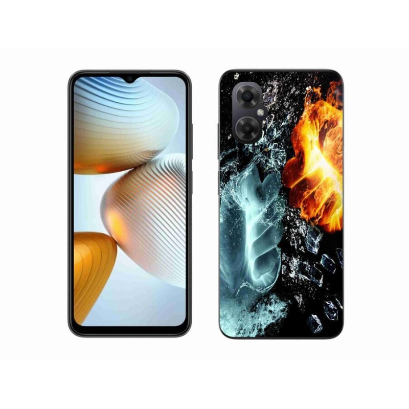 Gél borítás mmCase a Xiaomi Poco M4 5G számára - víz és tűz