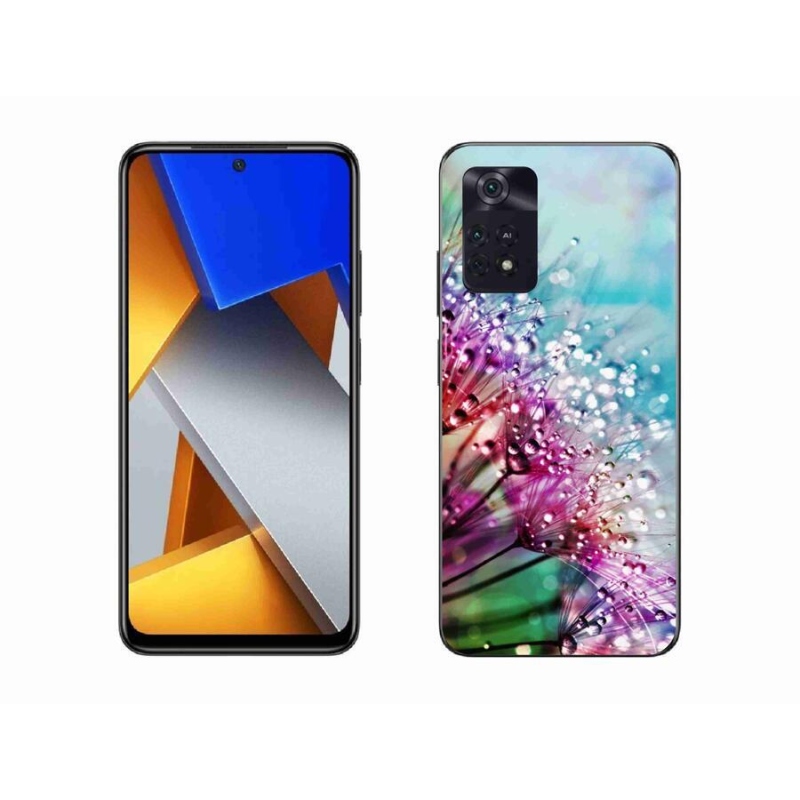 Gél borítás mmCase a Xiaomi Poco M4 Pro 4G-hez - színes virágok