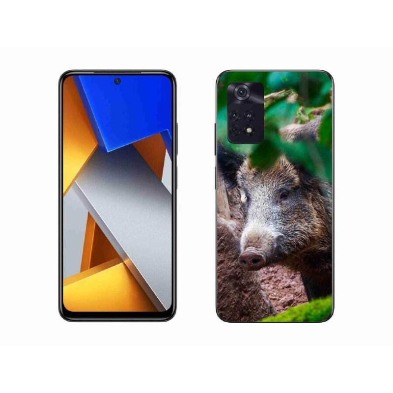 Gél borítás mmCase a Xiaomi Poco M4 Pro 4G-hez - vaddisznó