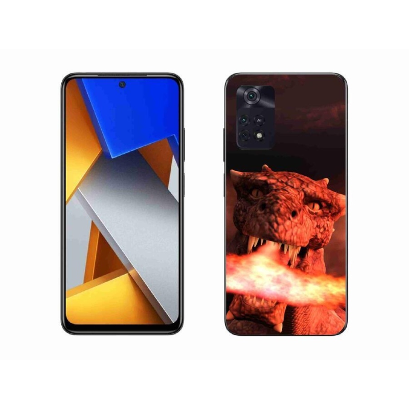 Gél borítás mmCase a Xiaomi Poco M4 Pro 4G-hez - sárkány