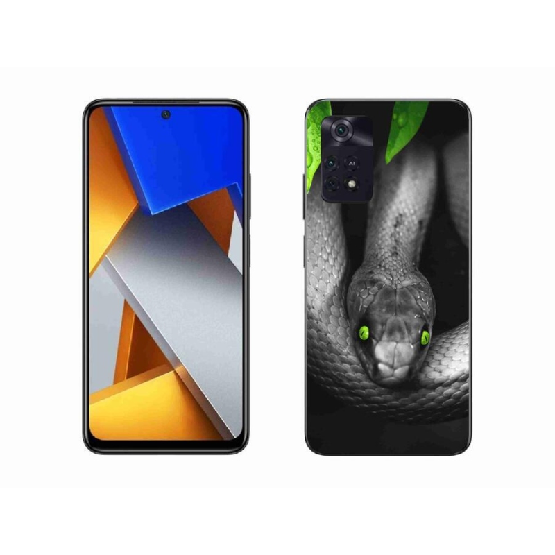 Gél borítás mmCase a Xiaomi Poco M4 Pro 4G-hez - kígyó