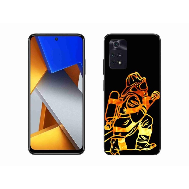 Gél borítás mmCase a Xiaomi Poco M4 Pro 4G-hez - tűzoltó 1