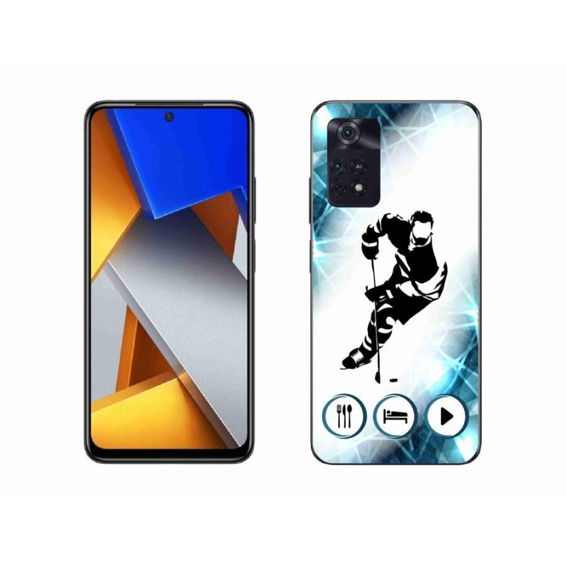 Gél borítás mmCase a Xiaomi Poco M4 Pro 4G-hez - jégkorong 1