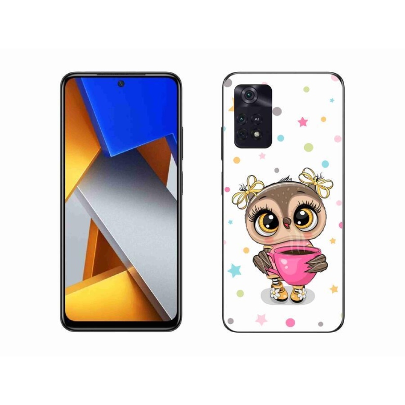 Gél borítás mmCase a Xiaomi Poco M4 Pro 4G számára - rajzfilm bagoly