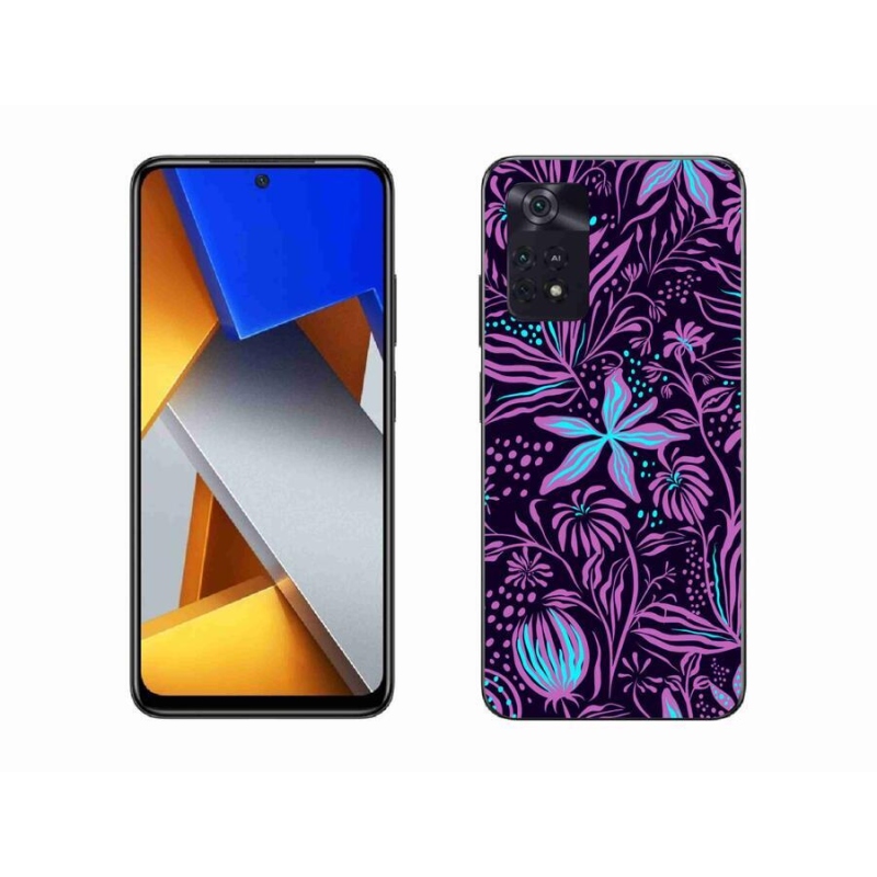 Gél borítás mmCase a Xiaomi Poco M4 Pro 4G-hez - virágok 2