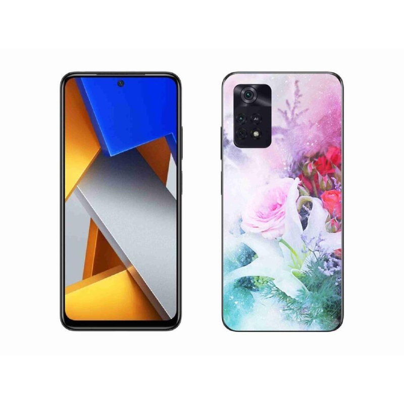 Gél borítás mmCase a Xiaomi Poco M4 Pro 4G-hez - virágok 4