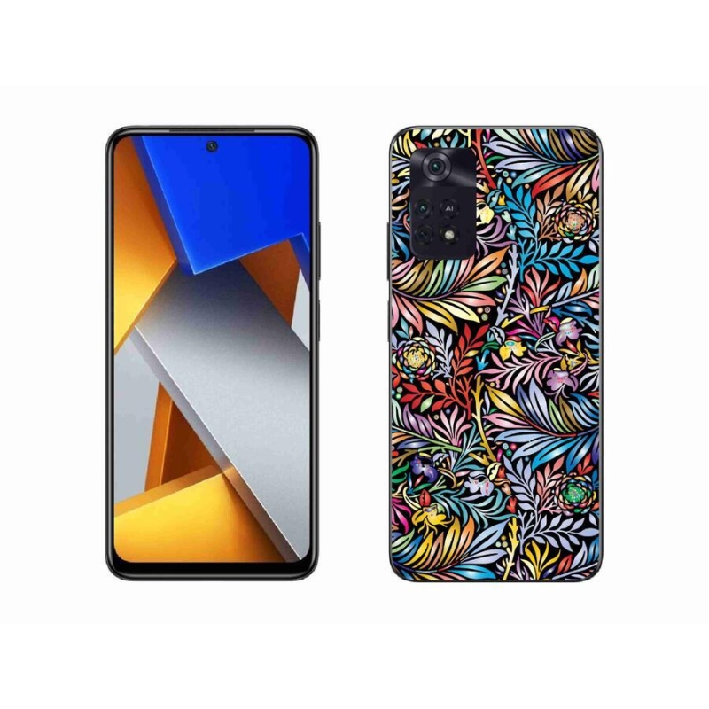 Gél borító mmCase a Xiaomi Poco M4 Pro 4G-hez - virágok 5