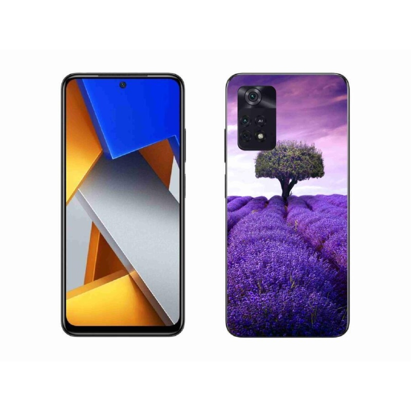Gél borítás mmCase a Xiaomi Poco M4 Pro 4G-hez - levendula rét