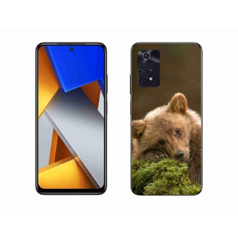 Gél borítás mmCase a Xiaomi Poco M4 Pro 4G számára - medve