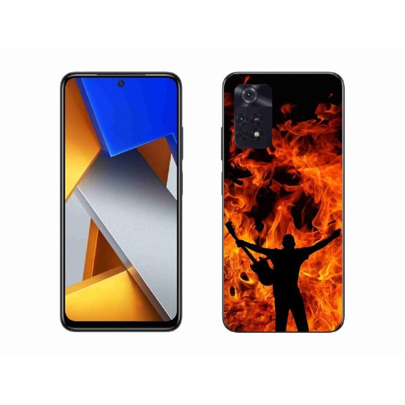 Gélburkolat mmCase a Xiaomi Poco M4 Pro 4G-hez - zenész és tűz