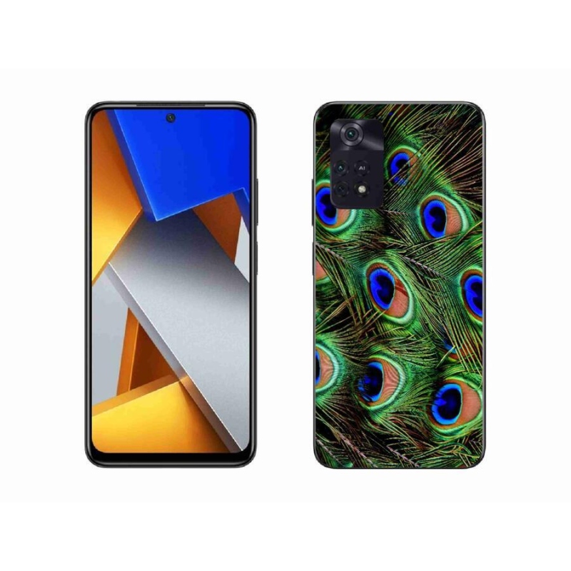 Gél borítás mmCase a Xiaomi Poco M4 Pro 4G készülékhez - pávatoll