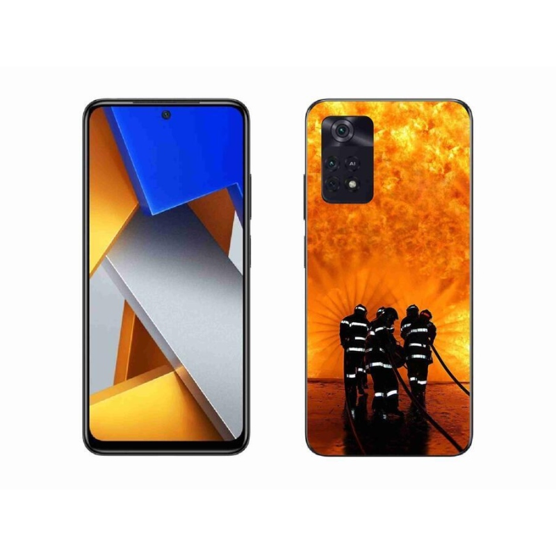 Gél borítás mmCase a Xiaomi Poco M4 Pro 4G-hez - tűz