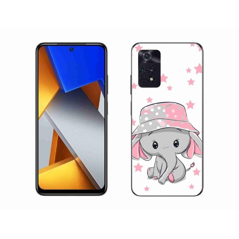 Gél borítás mmCase a Xiaomi Poco M4 Pro 4G-hez - rózsaszín elefánt