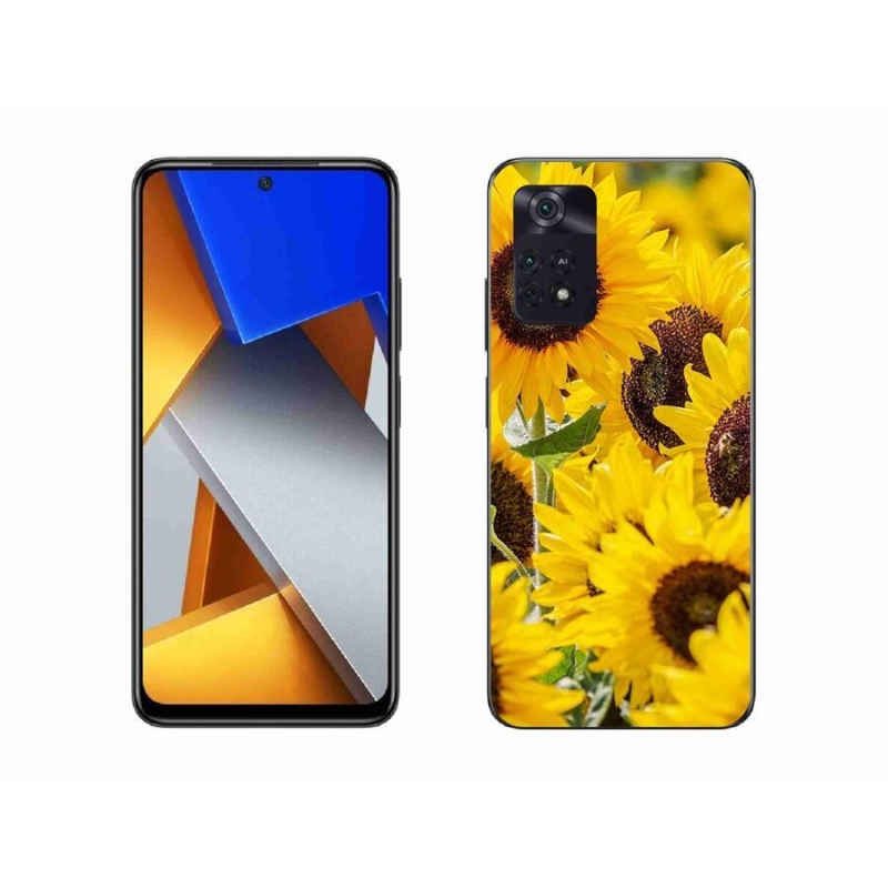 Gél borítás mmCase a Xiaomi Poco M4 Pro 4G-hez - Napraforgó