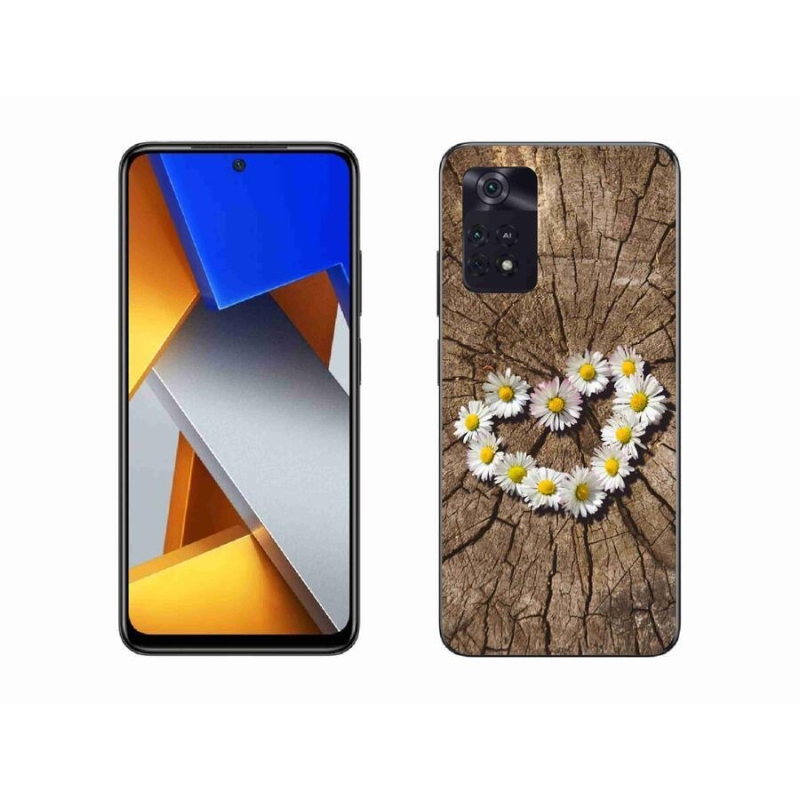 Gél borítás mmCase a Xiaomi Poco M4 Pro 4G-hez - százszorszépek szíve