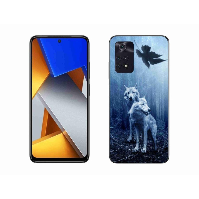 Gél borítás mmCase a Xiaomi Poco M4 Pro 4G-hez - farkasok az erdőben