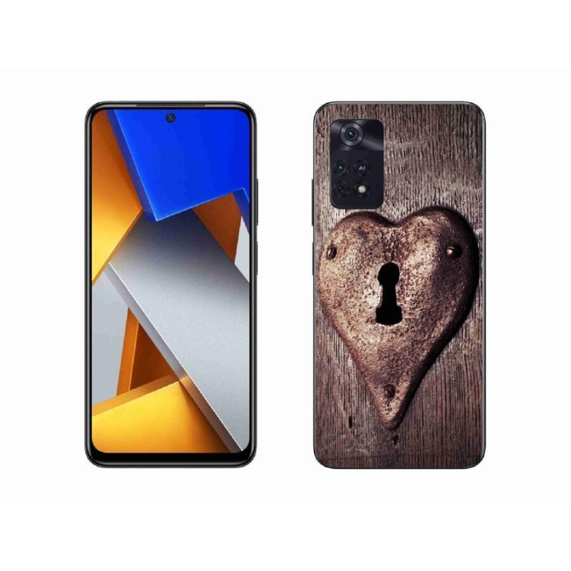 Gél borítás mmCase a Xiaomi Poco M4 Pro 4G számára - szív alakú zár