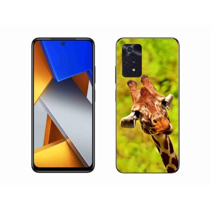 Gél borítás mmCase a Xiaomi Poco M4 Pro 4G-hez - zsiráf