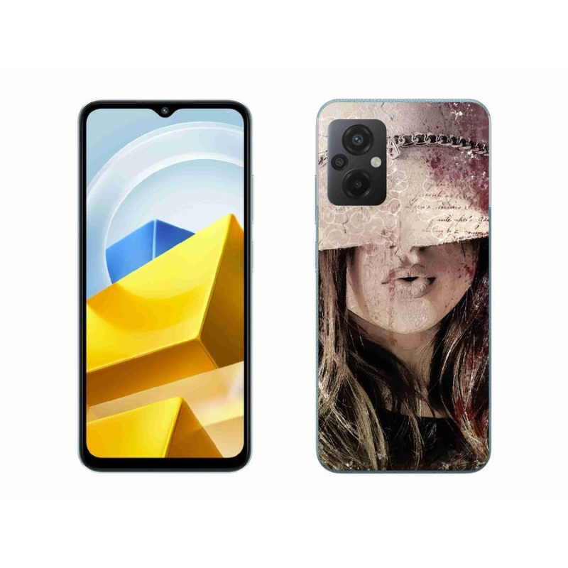 Gél borítás mmCase a Xiaomi Poco M5 4G-hez - lány