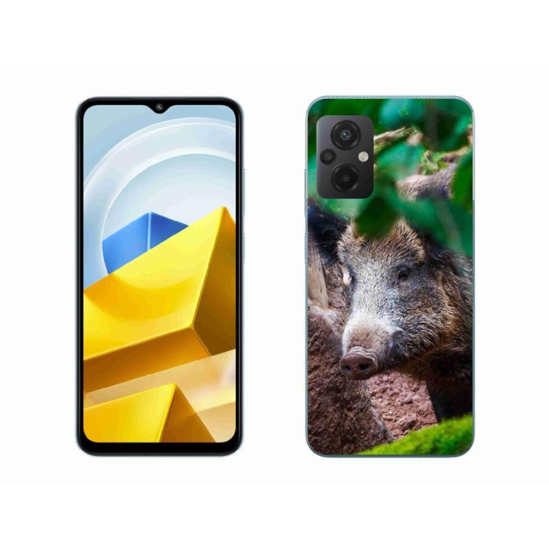 Gél borítás mmCase a Xiaomi Poco M5 4G-hez - vaddisznó