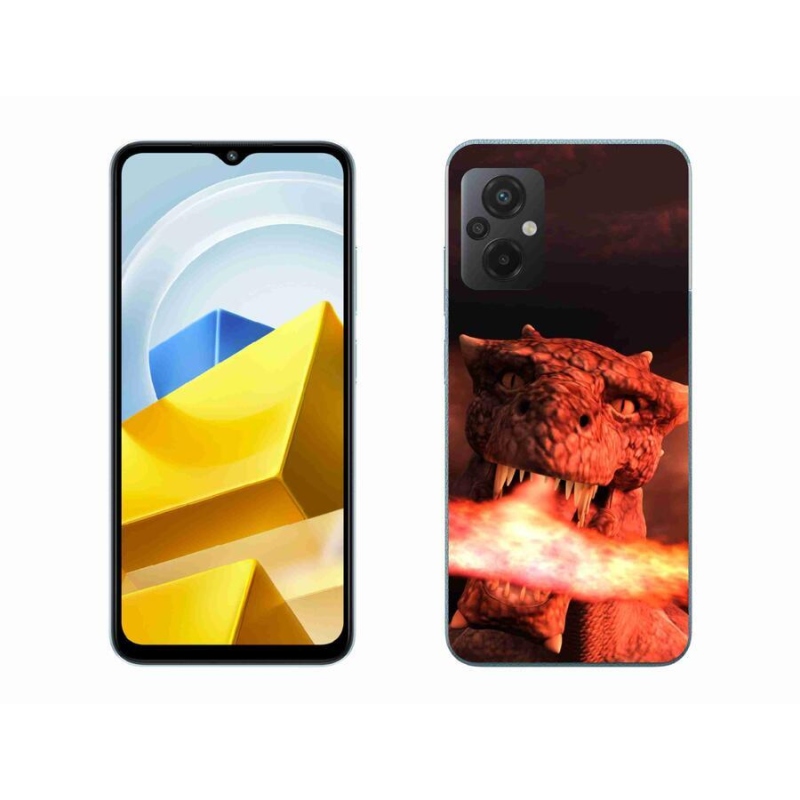 Gél borítás mmCase a Xiaomi Poco M5 4G-hez - sárkány