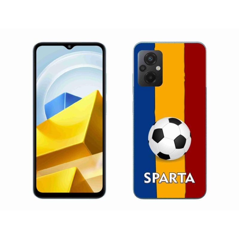 Gél borítás mmCase a Xiaomi Poco M5 4G-hez - futball 1