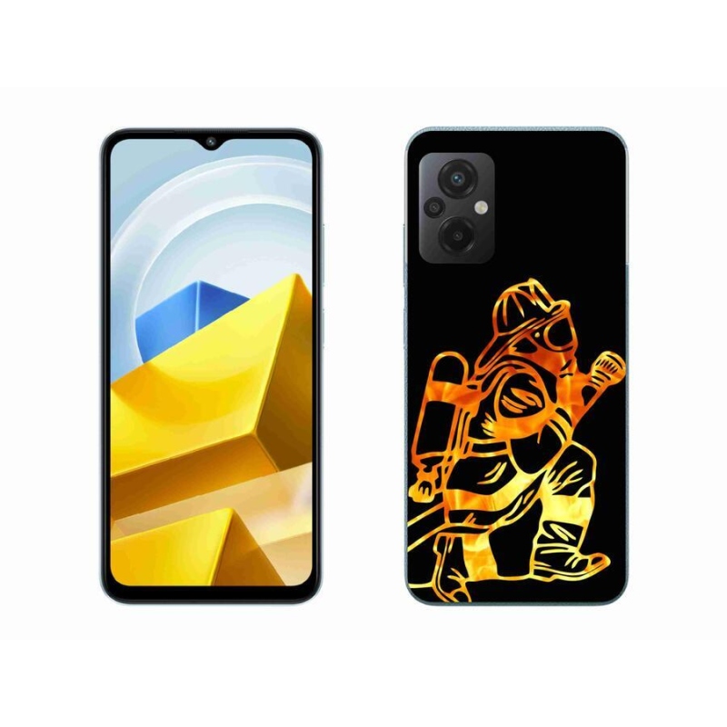Gél borítás mmCase a Xiaomi Poco M5 4G-hez - tűzoltó 1