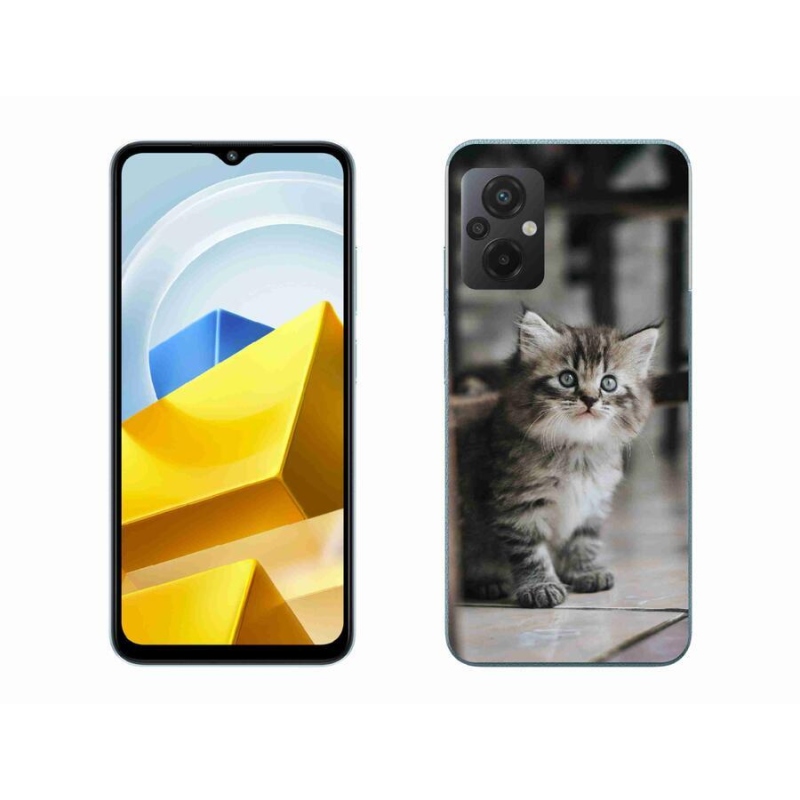 Gél borítás mmCase a Xiaomi Poco M5 4G-hez - cica