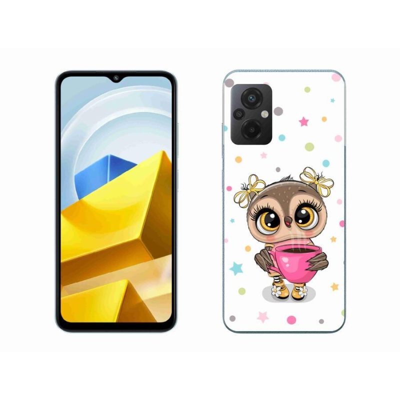 Gél borítás mmCase a Xiaomi Poco M5 4G-hez - rajzfilm bagoly