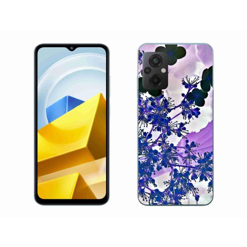 Gél borítás mmCase a Xiaomi Poco M5 4G-hez - hortenzia virág