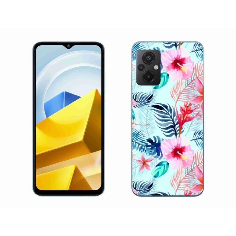 Gél borítás mmCase a Xiaomi Poco M5 4G-hez - virágok