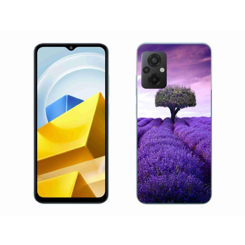 Gél borítás mmCase a Xiaomi Poco M5 4G-hez - levendula rét