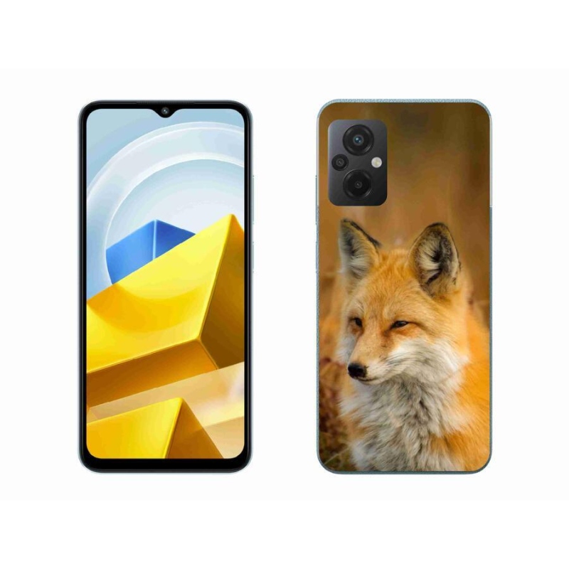 Gél borítás mmCase a Xiaomi Poco M5 4G-hez - róka