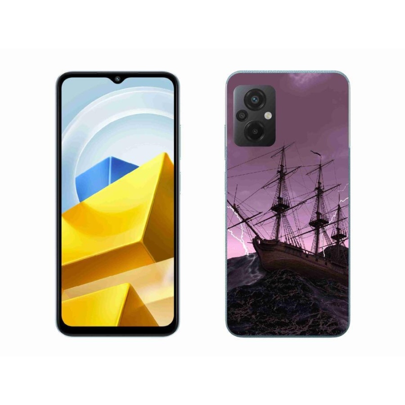 Gél borítás mmCase a Xiaomi Poco M5 4G-hez - hajó a viharban