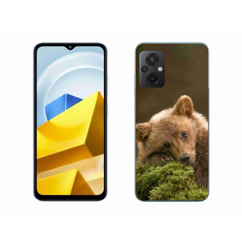 Gél borítás mmCase a Xiaomi Poco M5 4G számára - medve