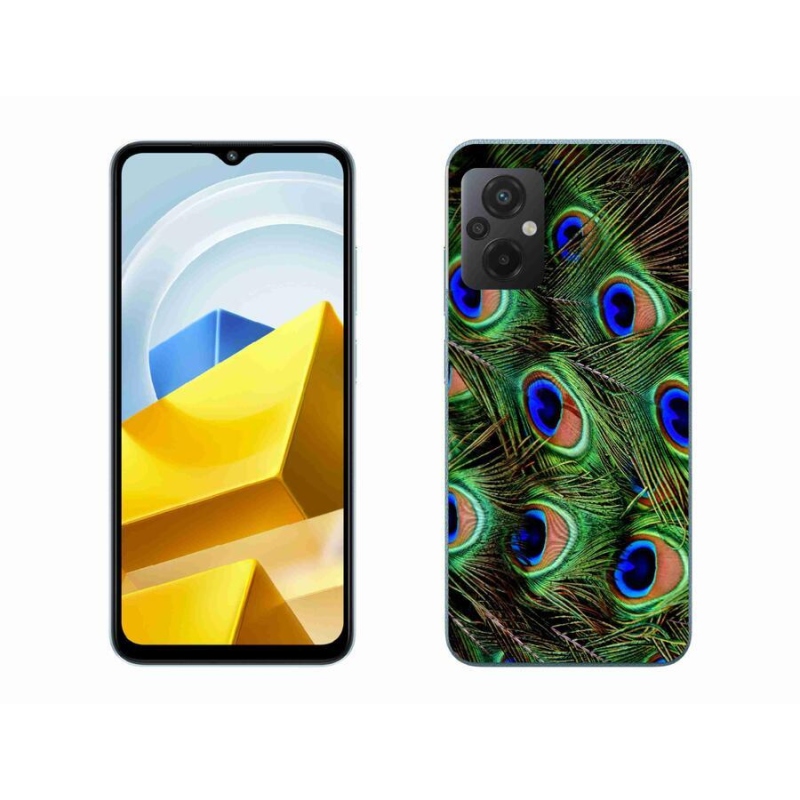 Gél borítás mmCase a Xiaomi Poco M5 4G készülékhez - pávatoll