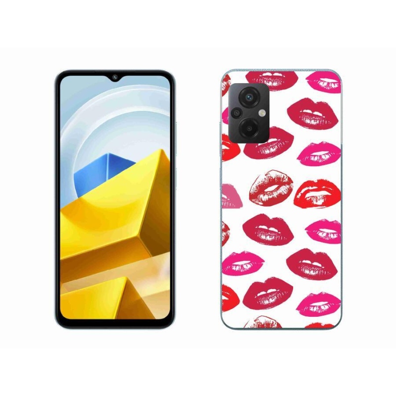 Gél borítás mmCase a Xiaomi Poco M5 4G-hez - ajkak