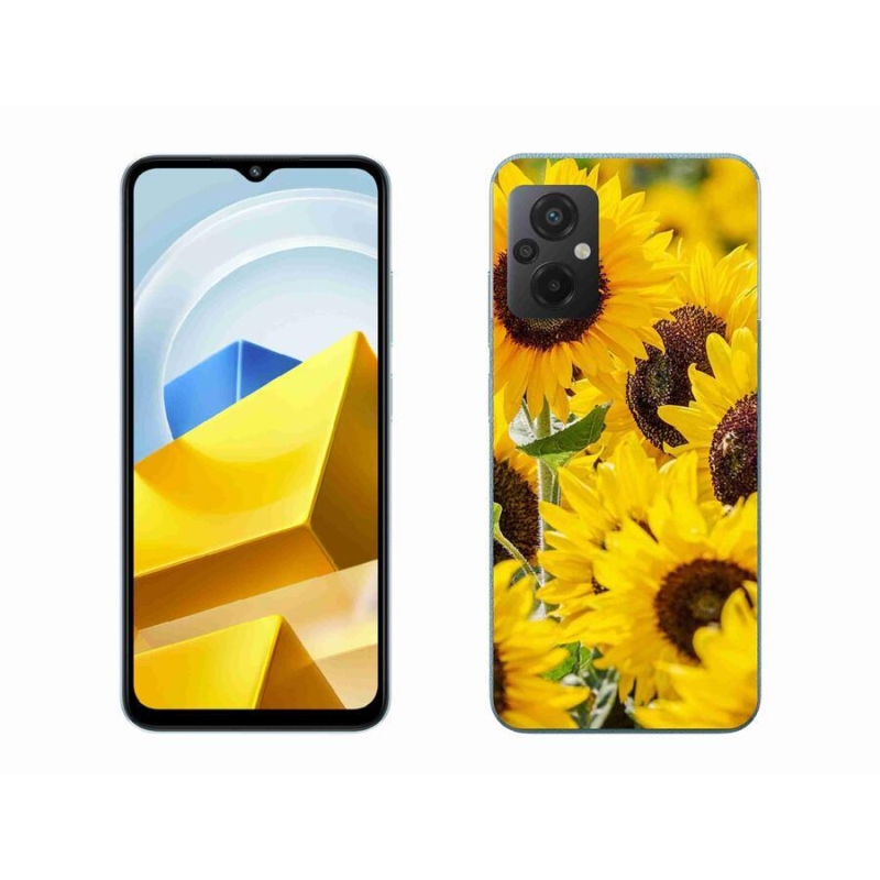 Gél borítás mmCase a Xiaomi Poco M5 4G-hez - Napraforgó